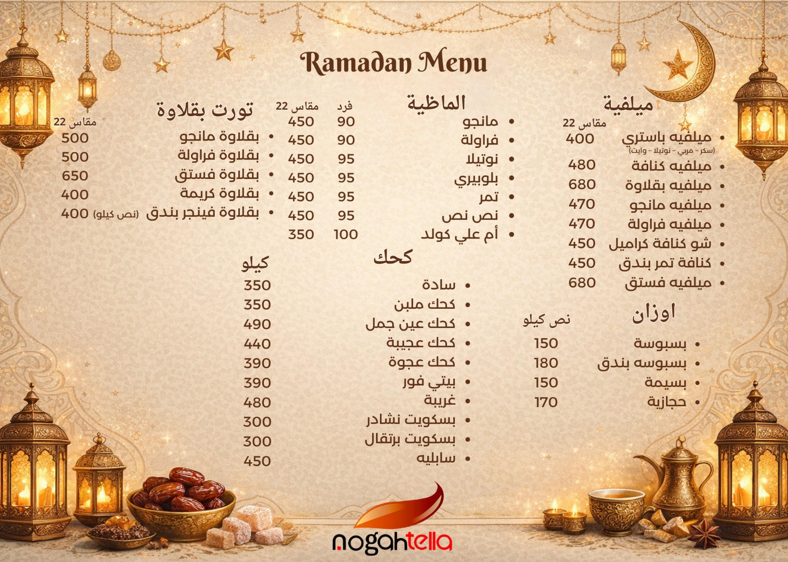Menu Page 2